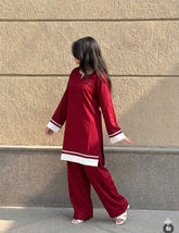 Premium Lawn Cotton Farshi Kurti Salwar Set