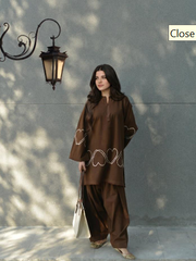 Premium Lawn Cotton Farshi Kurti Salwar Set