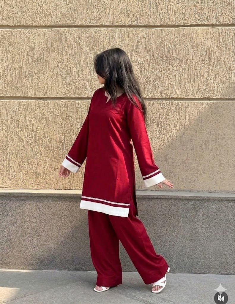 Premium Lawn Cotton Farshi Kurti Salwar Set