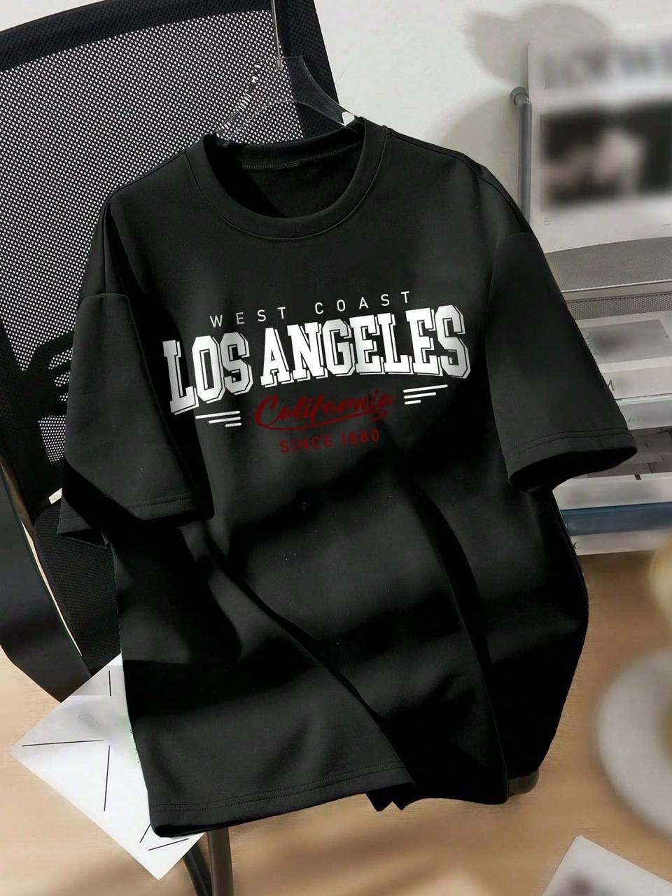 Black printed T shirt